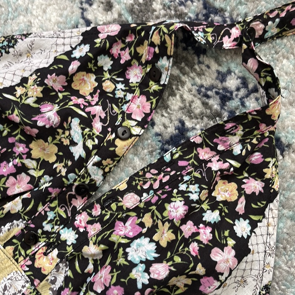 Floral Striped Halter Neck Maxi Dress XS/S - Picture 13 of 15